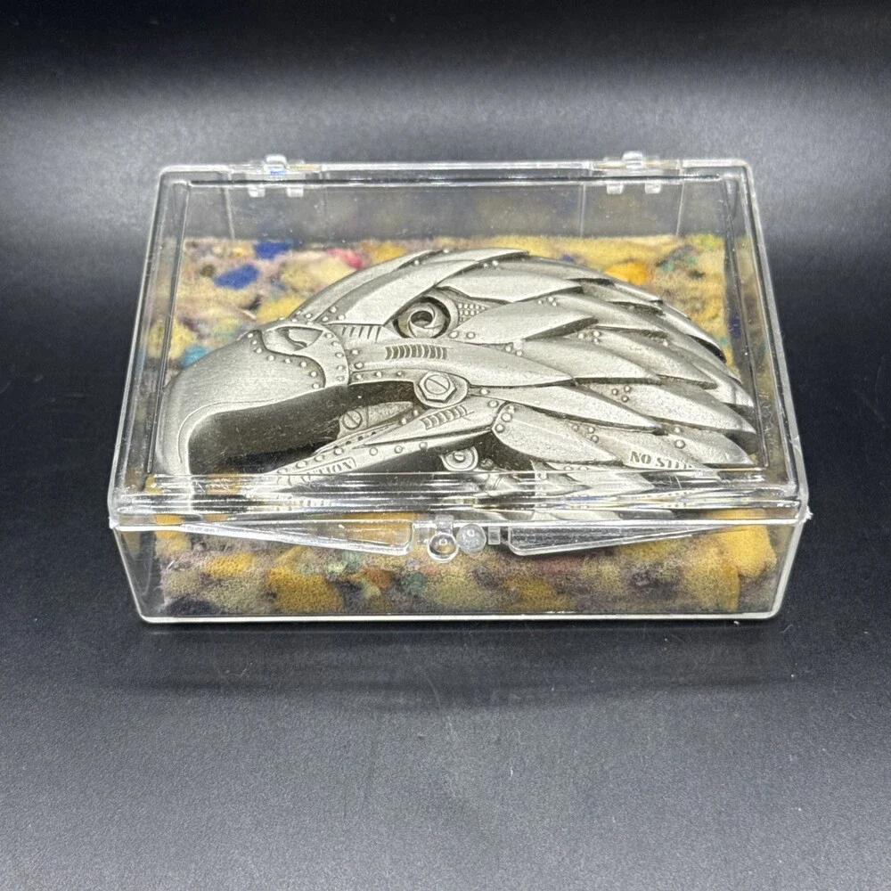 Vintage 1990s GAP Eagle Head Belt Buckle Made In USA Fine Pewter